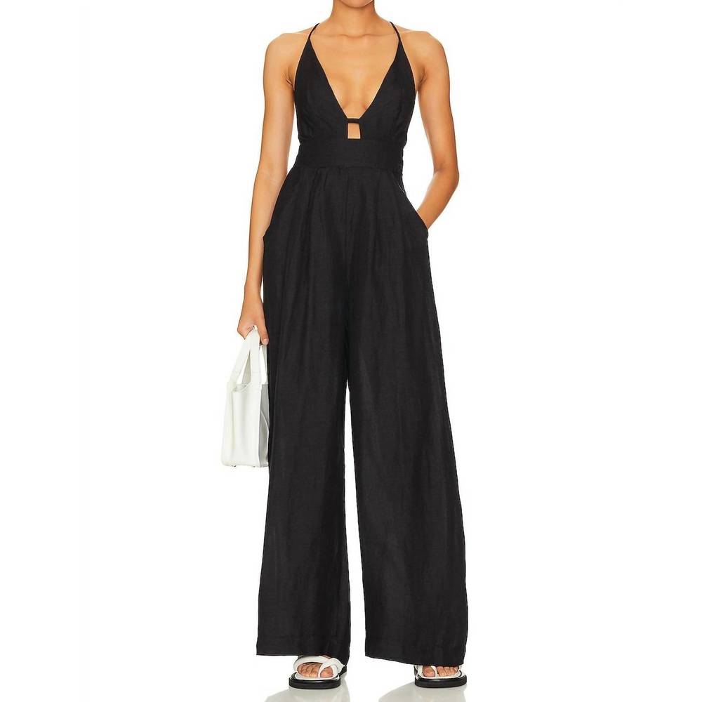 Free People Black Jumpsuit